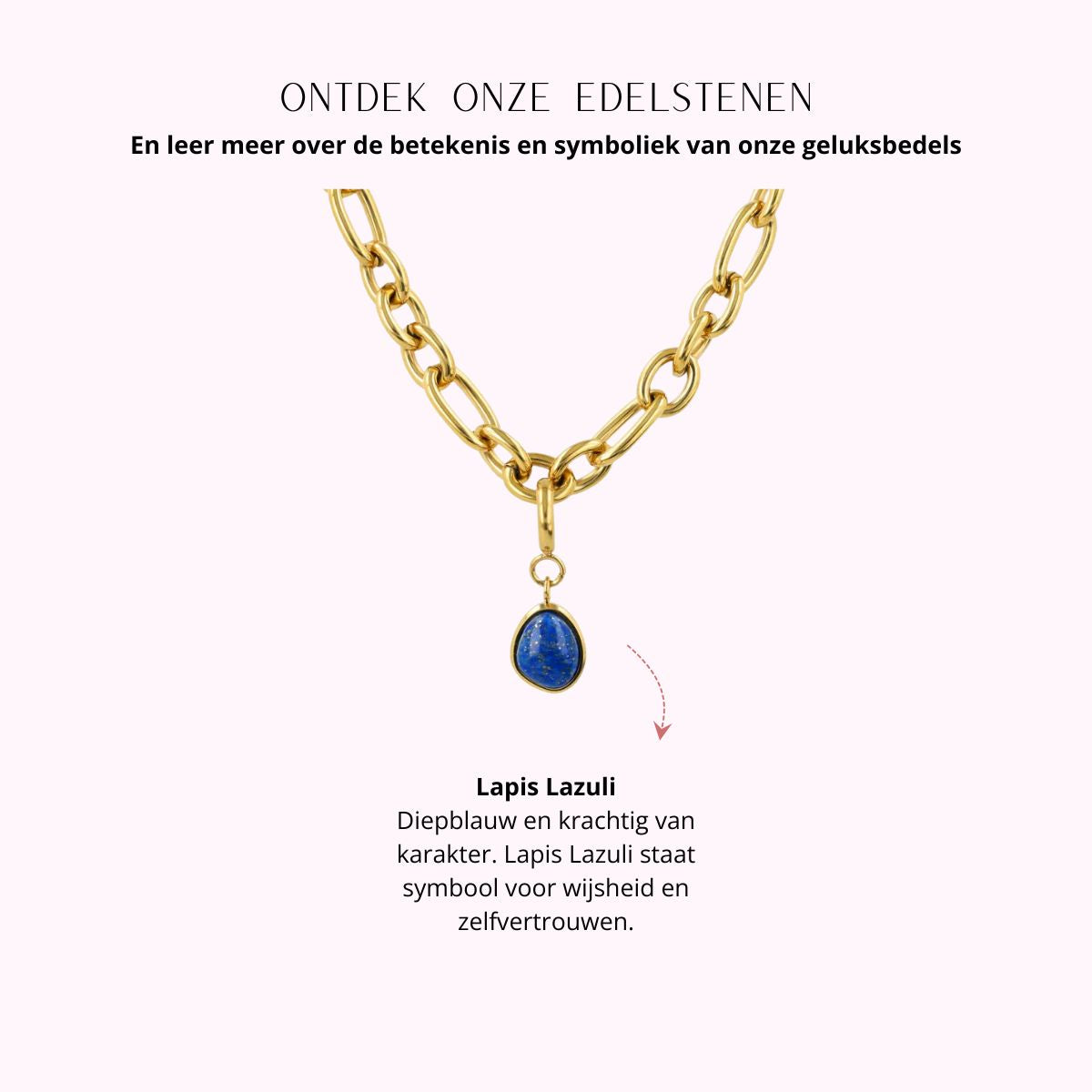Halskette mit Lapislazuli - Geburtsstein September