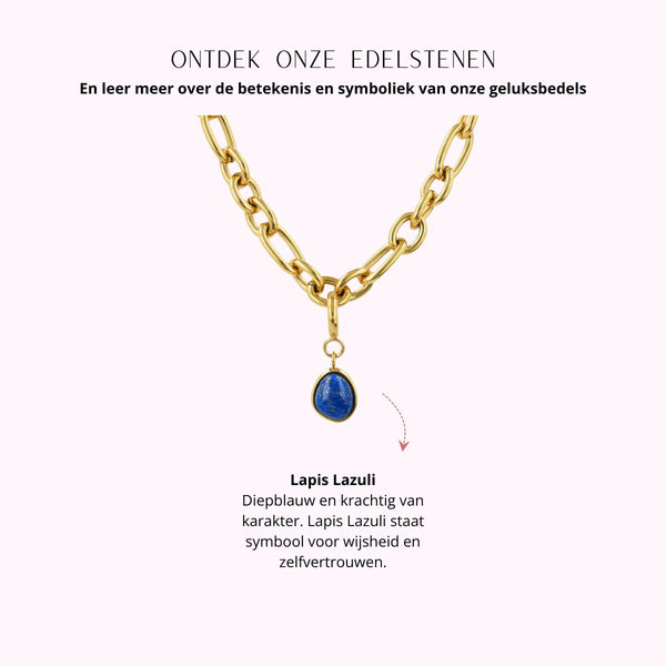 Halskette mit Lapislazuli - Geburtsstein September