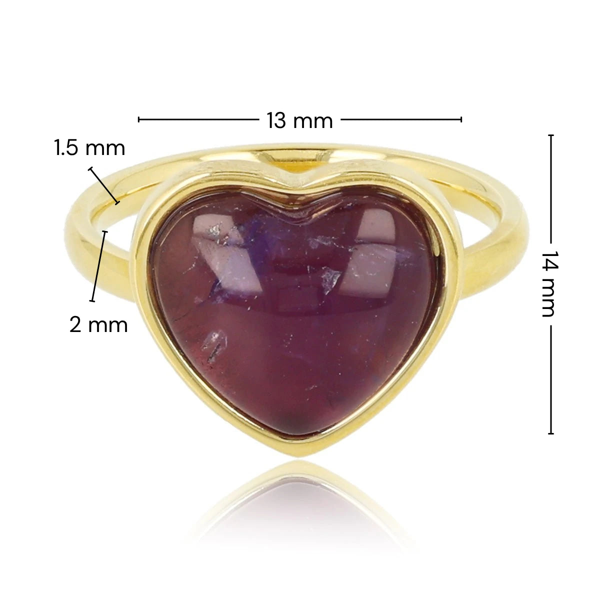Harten Ring • Amethist
