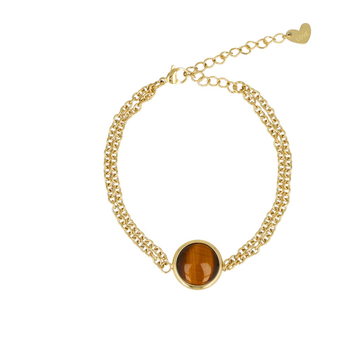 Tiger Eye dubbele armband - My Bendel - My Bendel