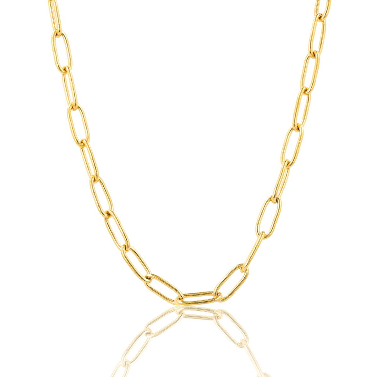 Feine Gliederkette mit ovalen Gliedern