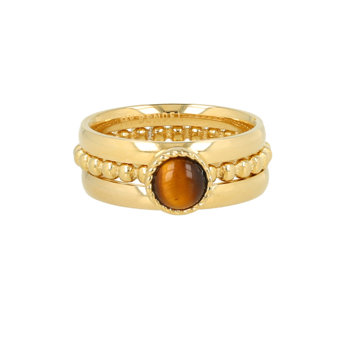 Ringen set met Tiger Eye