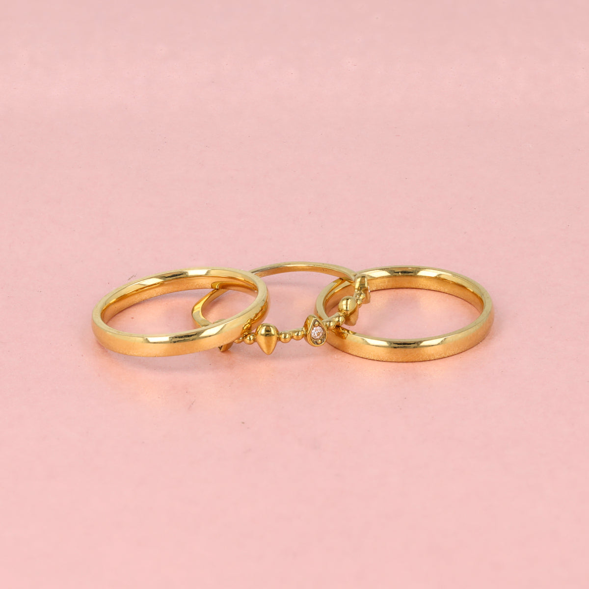 Ringen set met zirkonia