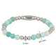 Elastisches Amazonit Edelstein Armband Damen