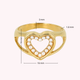 Harten Ring met Parels