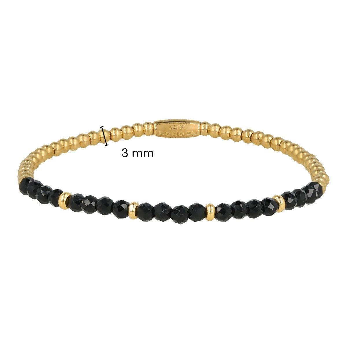 Onyx Kraftarmband – Edelstein & Edelstahl