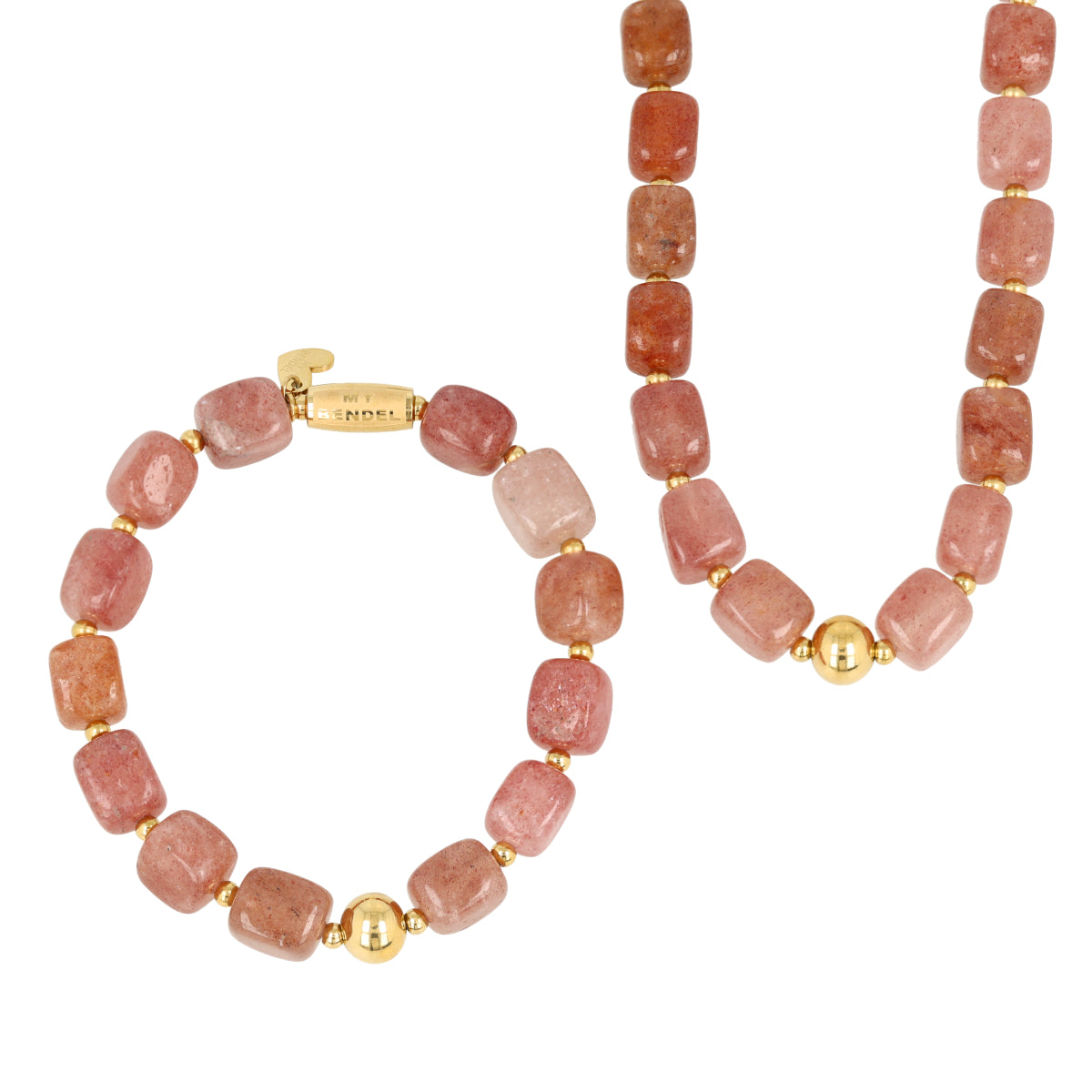 Schmuckset Berry Quartz • Kette und Armband