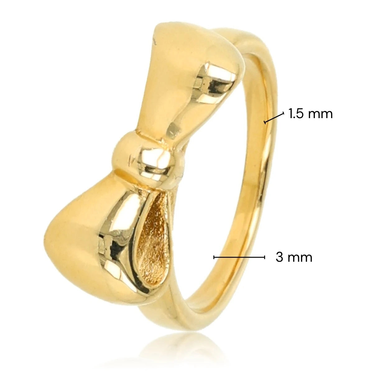 Goldener Ring mit Schleife