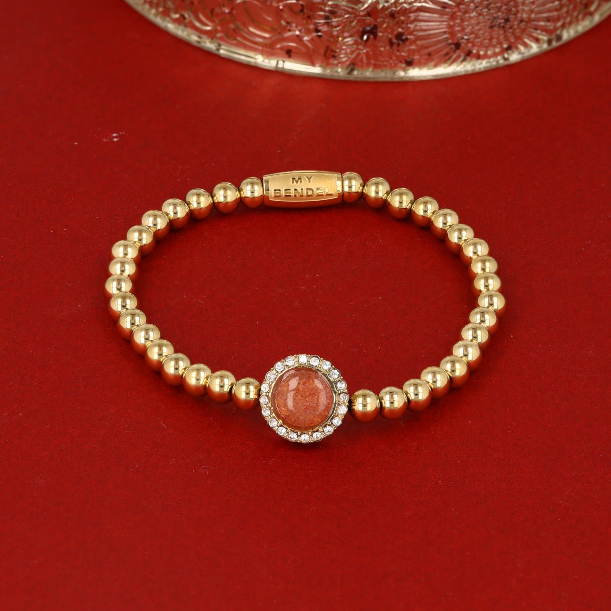 Berry Quartz Armband – Goudkleurige finesse - My Bendel