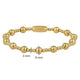 Golden bead bracelet with playful effect - original bracelet
