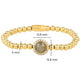 Elegantes Armband mit Edelstein & Zirkonia • Labradorit