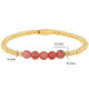 Armband met Edelstenen Kralen • Berry Quartz • 4 mm