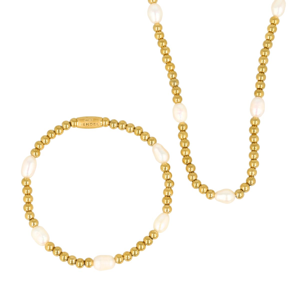 Sieraden set zoetwater parels