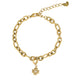 Gliederarmband mit Kleeblatt