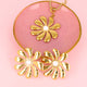 Set goldene Blumenschmuck Set