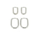 Silberne Ohrring-Set