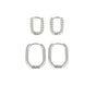 Silberne Ohrring-Set