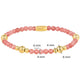 Edelstenen Armband met Gouden Kralen • Berry Quartz • 4 mm
