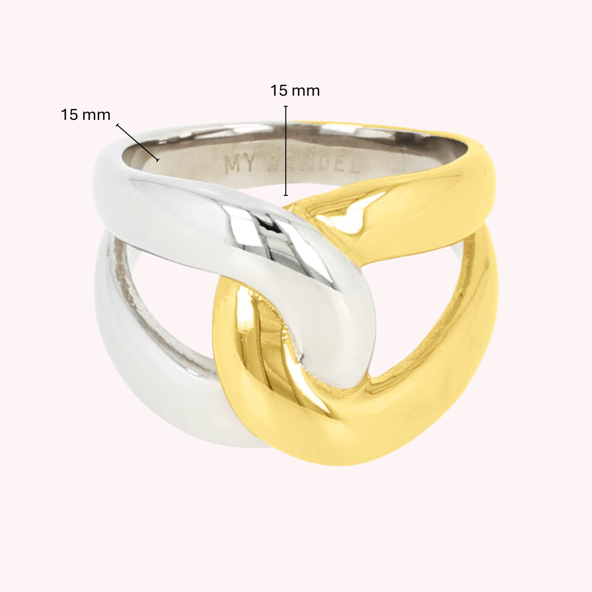 Bicolor-Ring – Gold & Silber