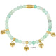Armband mit Herzanhängern • Grüner Fluorit