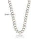 Robuste silberne Kette mit 4 mm groben Gliedern