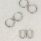 Elegant Twisted Silver Earring 14mm