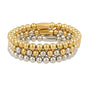 Armband-Set • Gold, Bicolor und silberfarbenes Armband