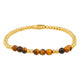 Bracelet with Faceted Gemstone Beads • Brown Agate