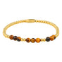 Bracelet with Faceted Gemstone Beads • Brown Agate