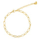 Feines Gliederarmband mit ovalen Gliedern