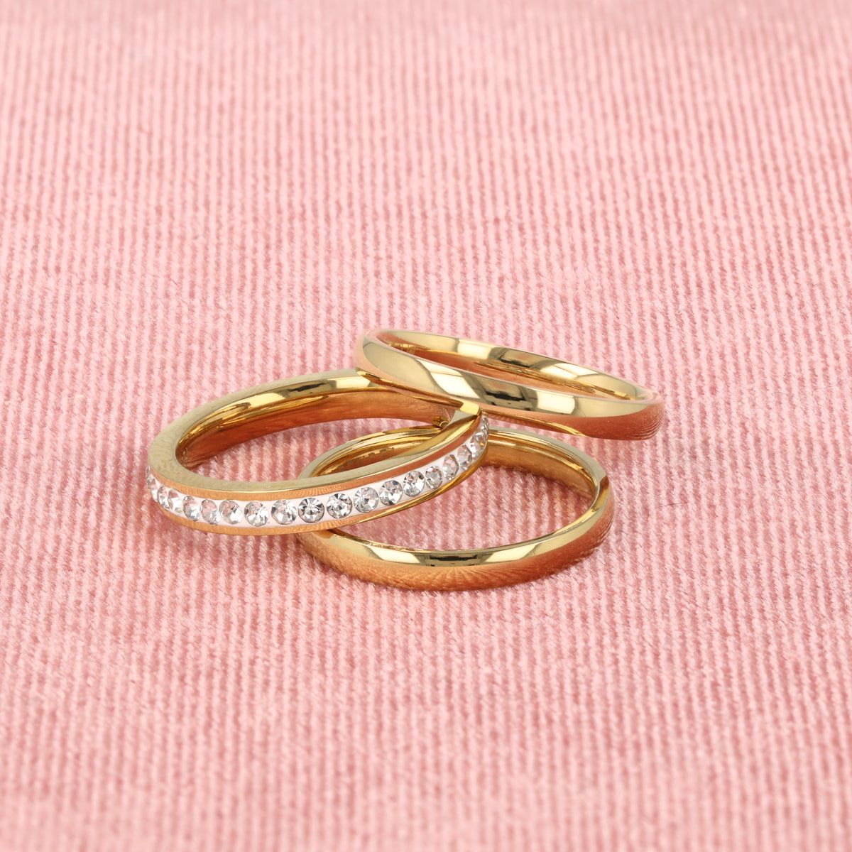 Ringen set met zirkonia