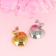 Heart-Shaped Stud Earrings • Gold • 25 mm