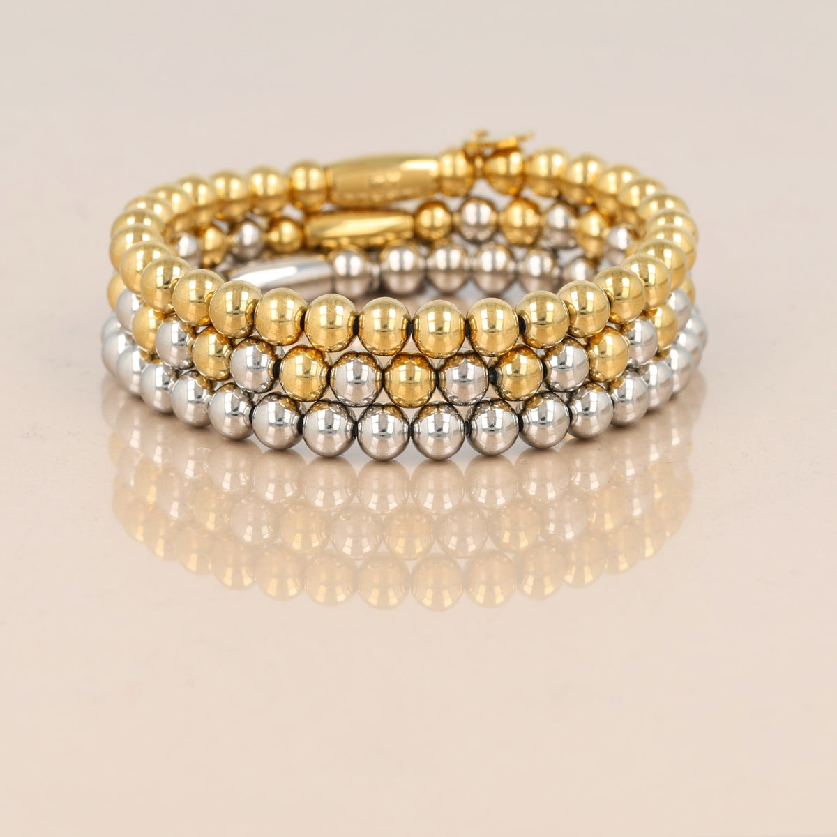 Armband-Set • Gold, Bicolor und silberfarbenes Armband