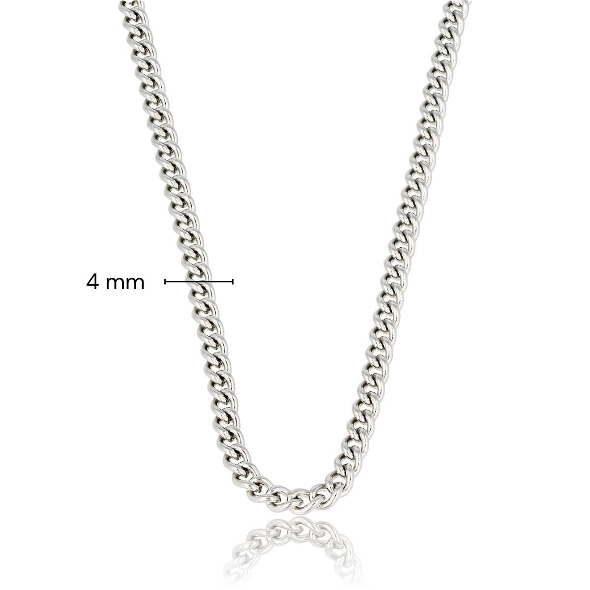 Tough silver necklace with 6 mm chunky links