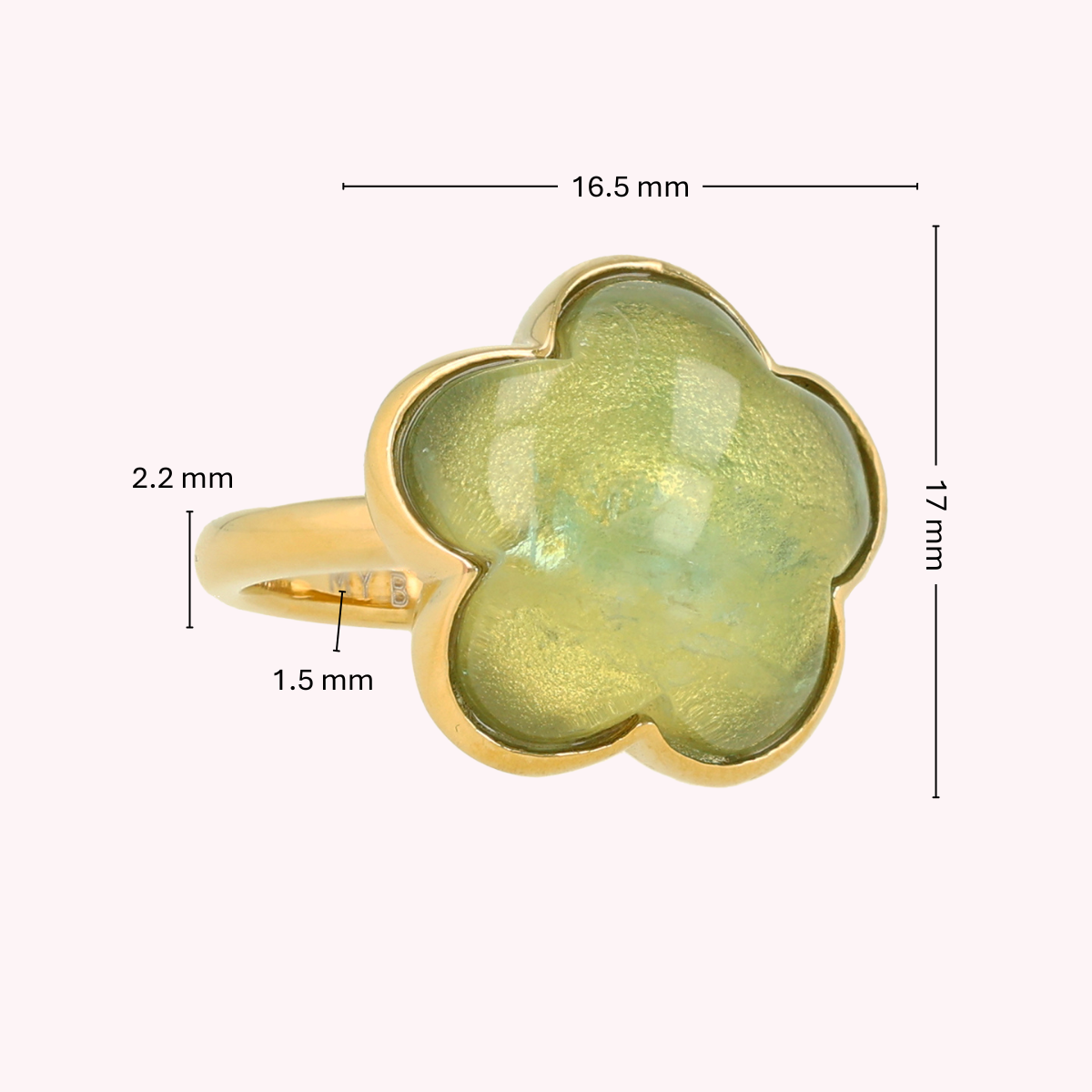 Blumenring • Grüner Fluorit
