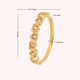 Hartjes Ring met Zirkonia Stenen • Champagne