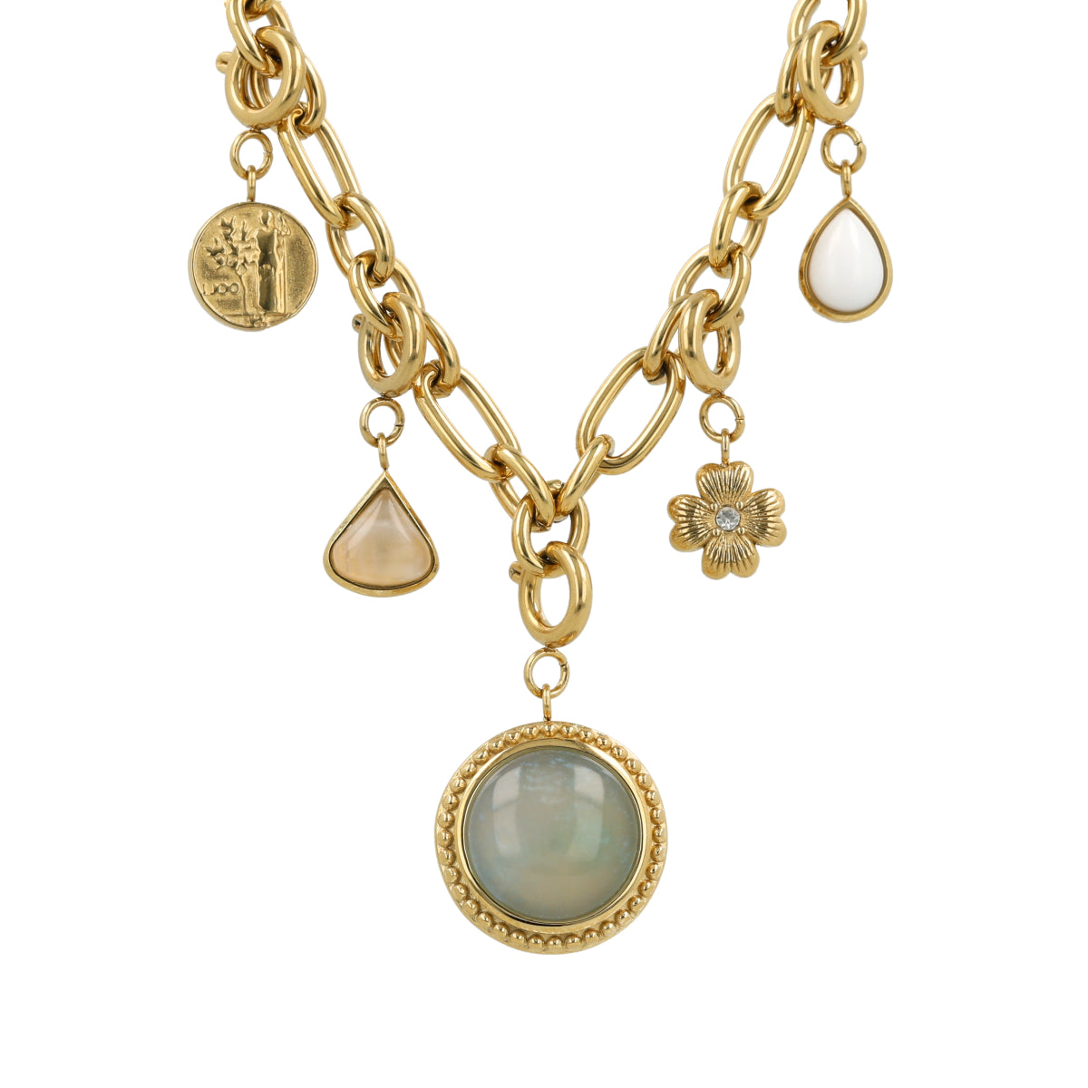 Large Chalcedony Charm • Communication & Softness