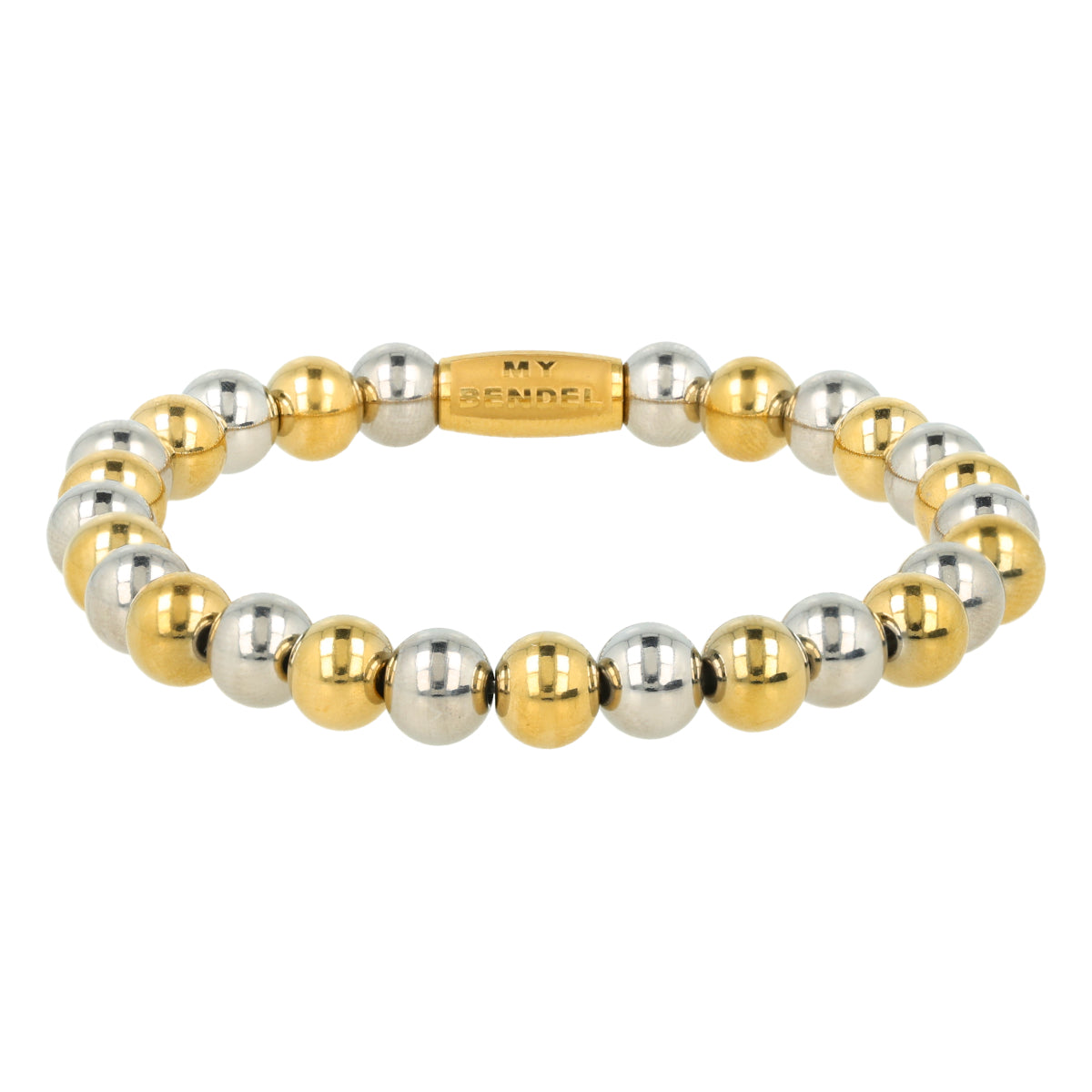 Elastisches Perlenarmband • 6 mm • Bicolor