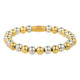 Elastisches Perlenarmband • 6 mm • Bicolor