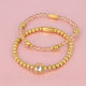 Bracelet set with Smoky Topaz glass stone