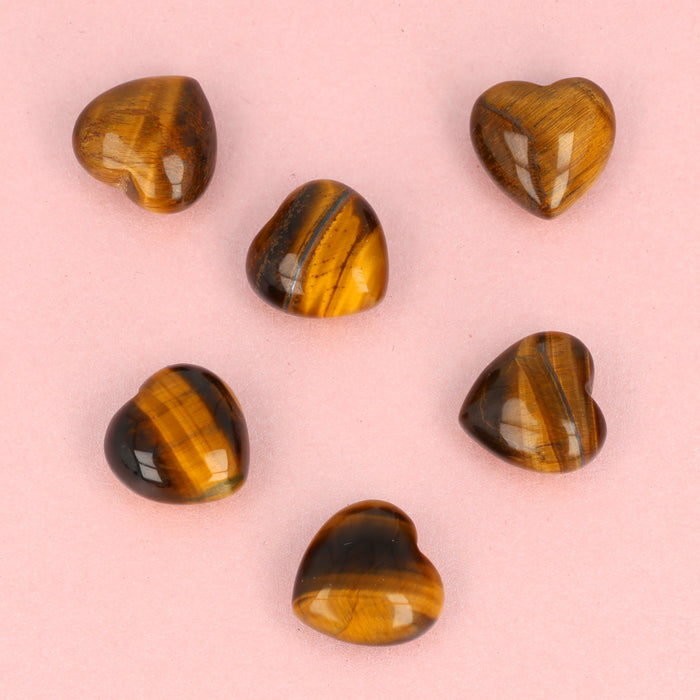 Edelstenen hart - Tiger Eye