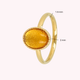 Ovale Ring met Edelsteen • Citrien