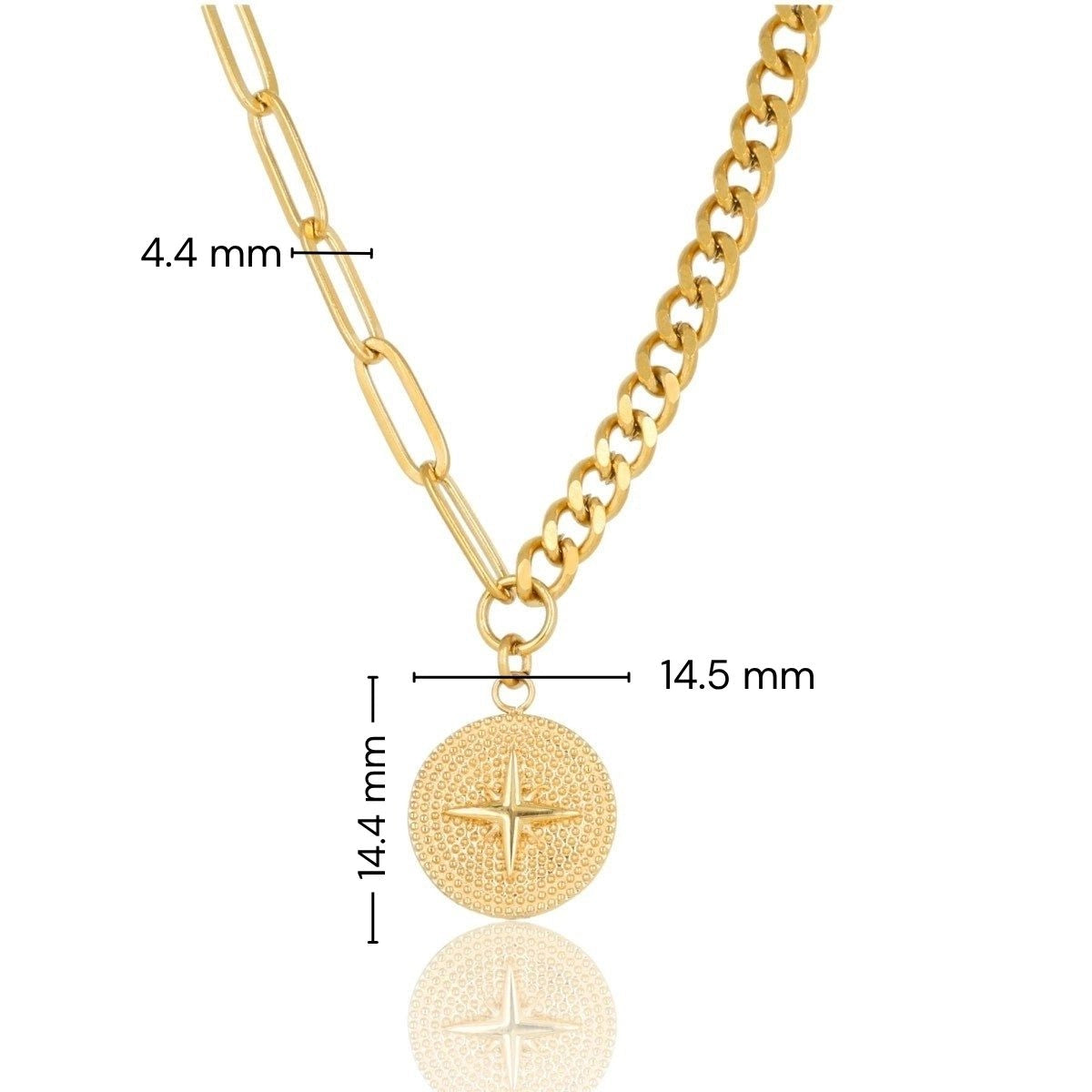 Gouden Ketting met Ster Hanger - Trendy Sieraad