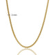 Golden Ladies Box Necklace 80cm Long - Elegant Jewelry