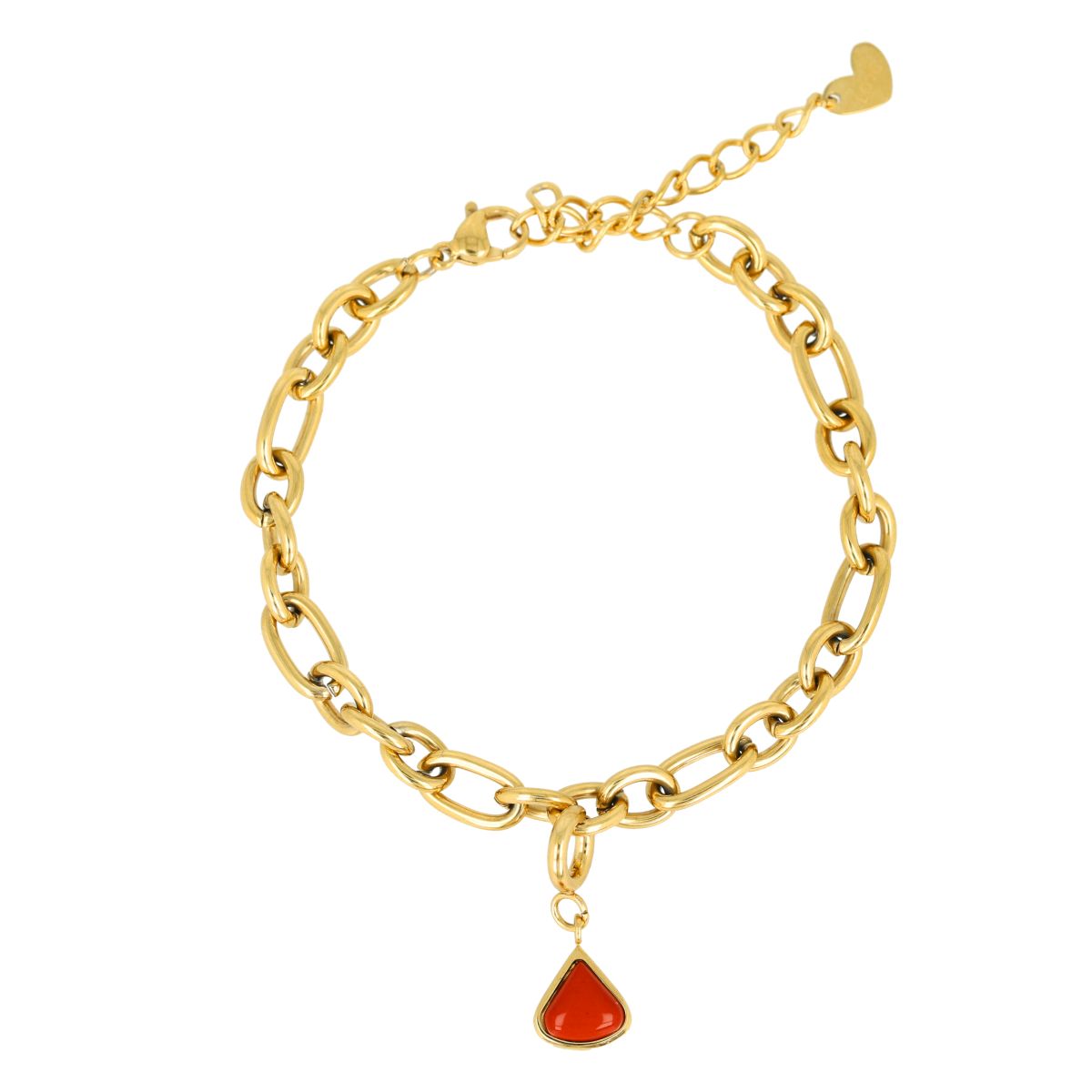 Armband met Red Jasper - Geboortesteen Januari