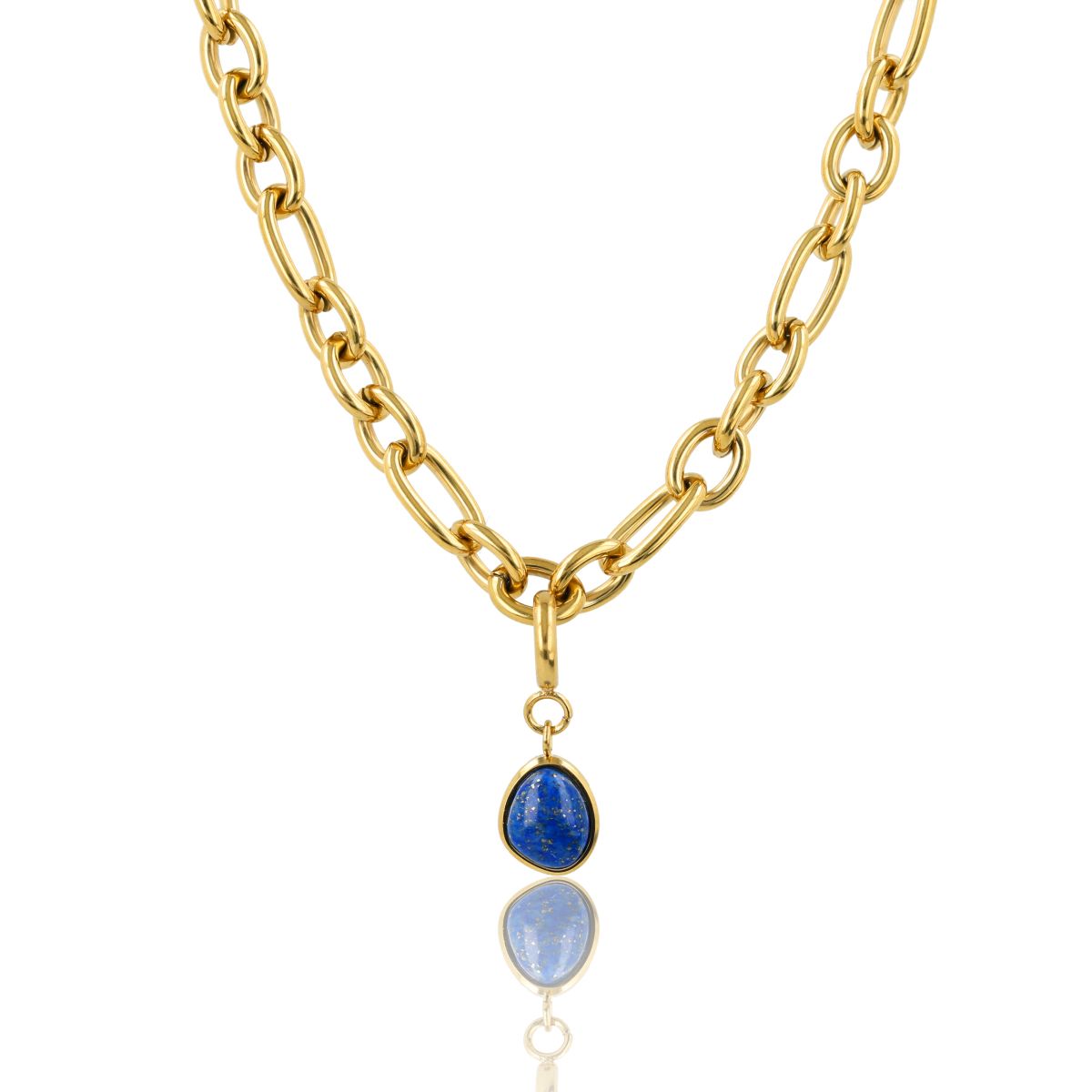 Halskette mit Lapislazuli - Geburtsstein September