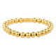 Elastisches Perlenarmband • 6 mm • Gold