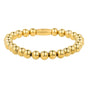 Elastisches Perlenarmband • 6 mm • Gold