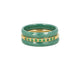Ringset grün Keramik