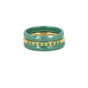 Ringset grün Keramik